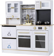 Moderne kinderkeuken - Met accessoires - Houten speelgoedkeuken - Licht- en Geluidseffecten