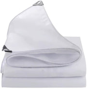 Dekzeil - 180g/m² PE - Voor Tuinmeubelen, Zwembad, Hout, Auto & Boot - Waterdicht - Weerbestendig zeildoek - 300x600cm - Wit - Bouwzeil - Afdekzeil - Beschermhoes
