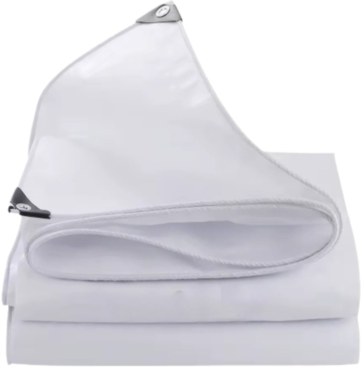 Dekzeil - 180g/m² PE - Voor Tuinmeubelen, Zwembad, Hout, Auto & Boot - Waterdicht - Weerbestendig zeildoek - 300x600cm - Wit - Bouwzeil - Afdekzeil - Beschermhoes