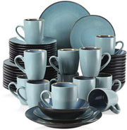 Velentino Serviesset - 48 delig - 12 persoons - Groen - Dinerborden - Bordenset - Ontbijtborden - Diepe borden - Servies - Keukenservies