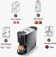 Bolt Edge Koffiemachine - 4-in-1 - Automatisch - Met melkopschuimer - Geschikt voor capsules