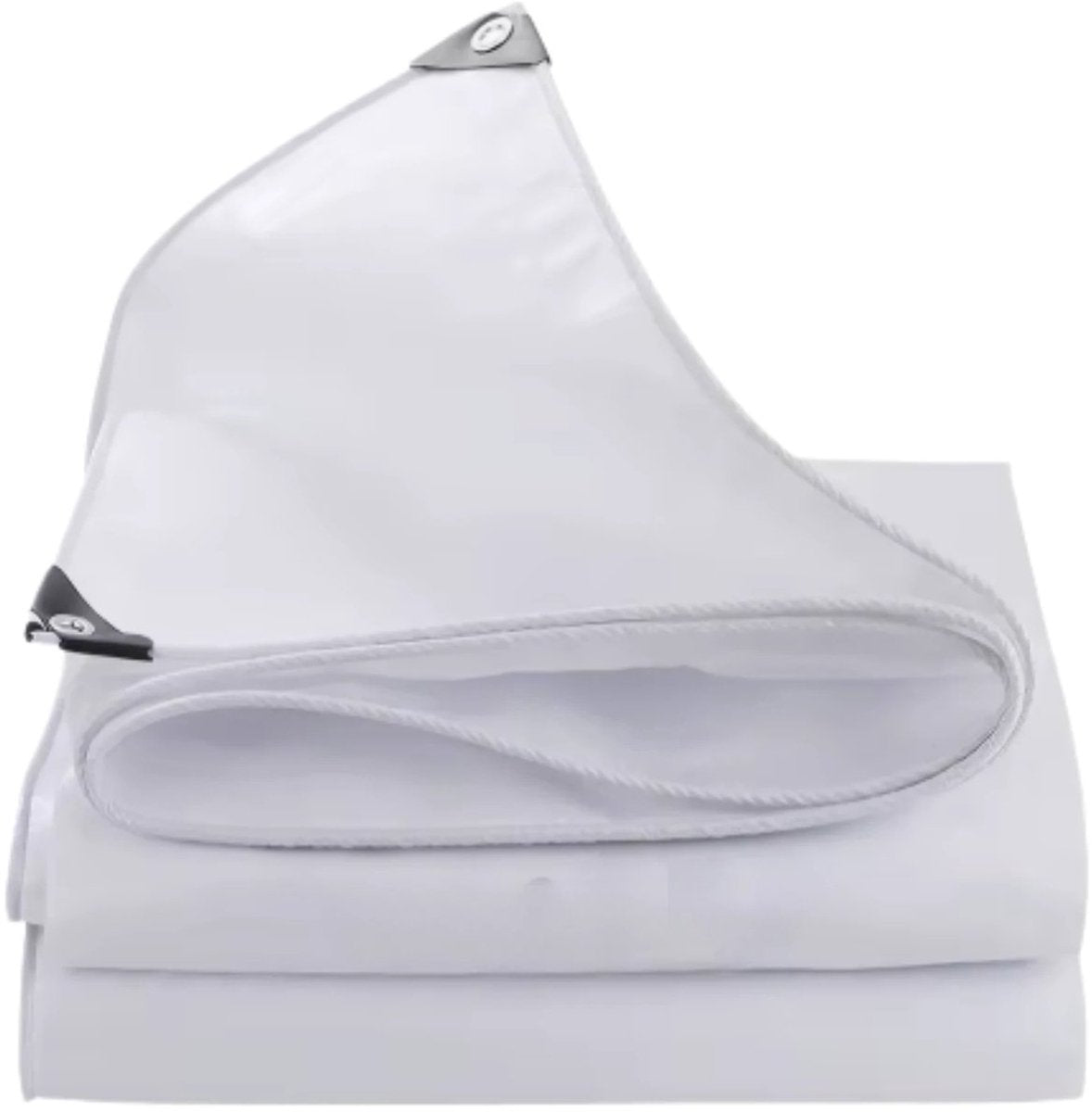 Tavien Dekzeil - 180g/m² PE - Voor Tuinmeubelen, Zwembad, Hout, Auto & Boot - Waterdicht - Weerbestendig zeildoek - 300x300cm - Wit - Bouwzeil - Afdekzeil - Beschermhoes