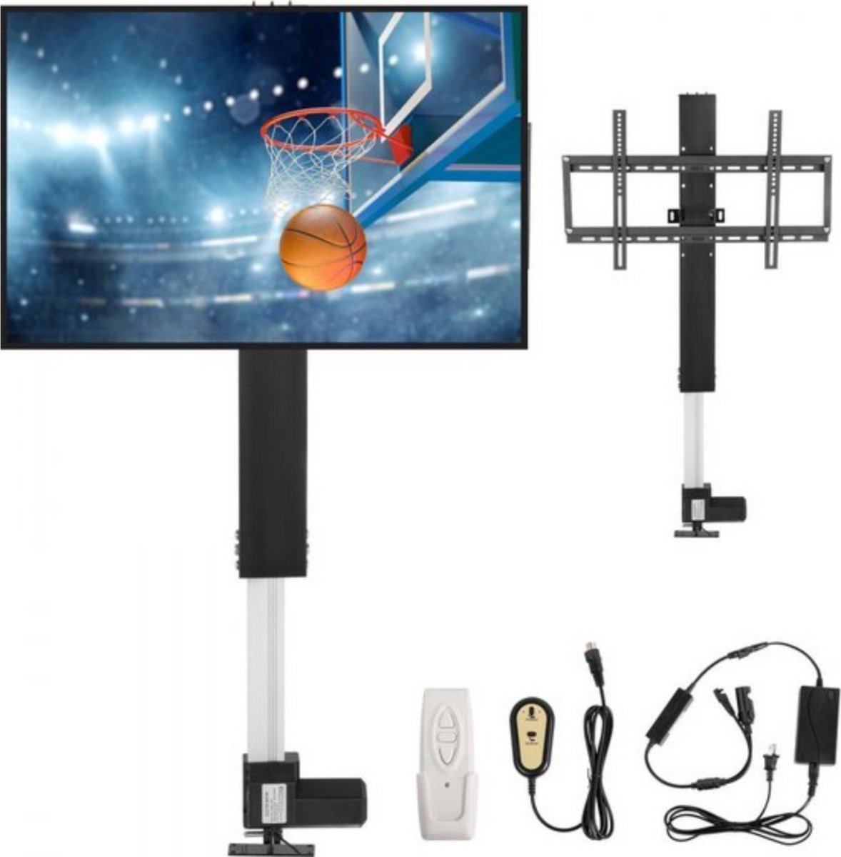 TV Lift - Muurbeugel - Met afstandsbediening - Voor 26-57 inch - TV lift meubel - Woonkamer of kantoor - Hoogte verstelbaar