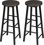Hoge Barkrukken - Zithoogte 71cm - Roestig - Zonder rugleuning - Set van 2