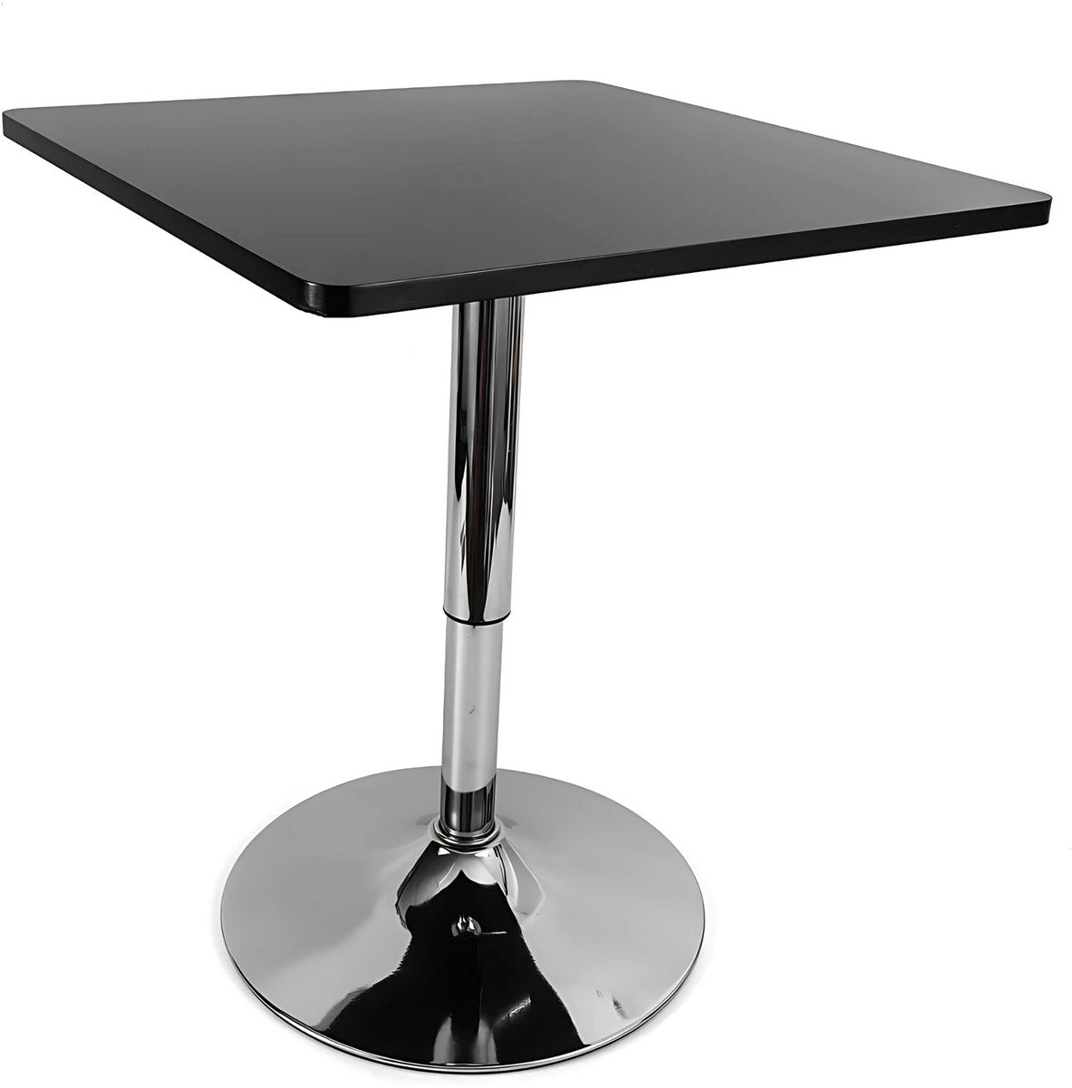 Bartafel - Eettafel - Woonkamertafel - Voor Thuis, Café en Kantoor - 360° Draaibaar Blad - Capaciteit 150 kg - 60x60x45cm