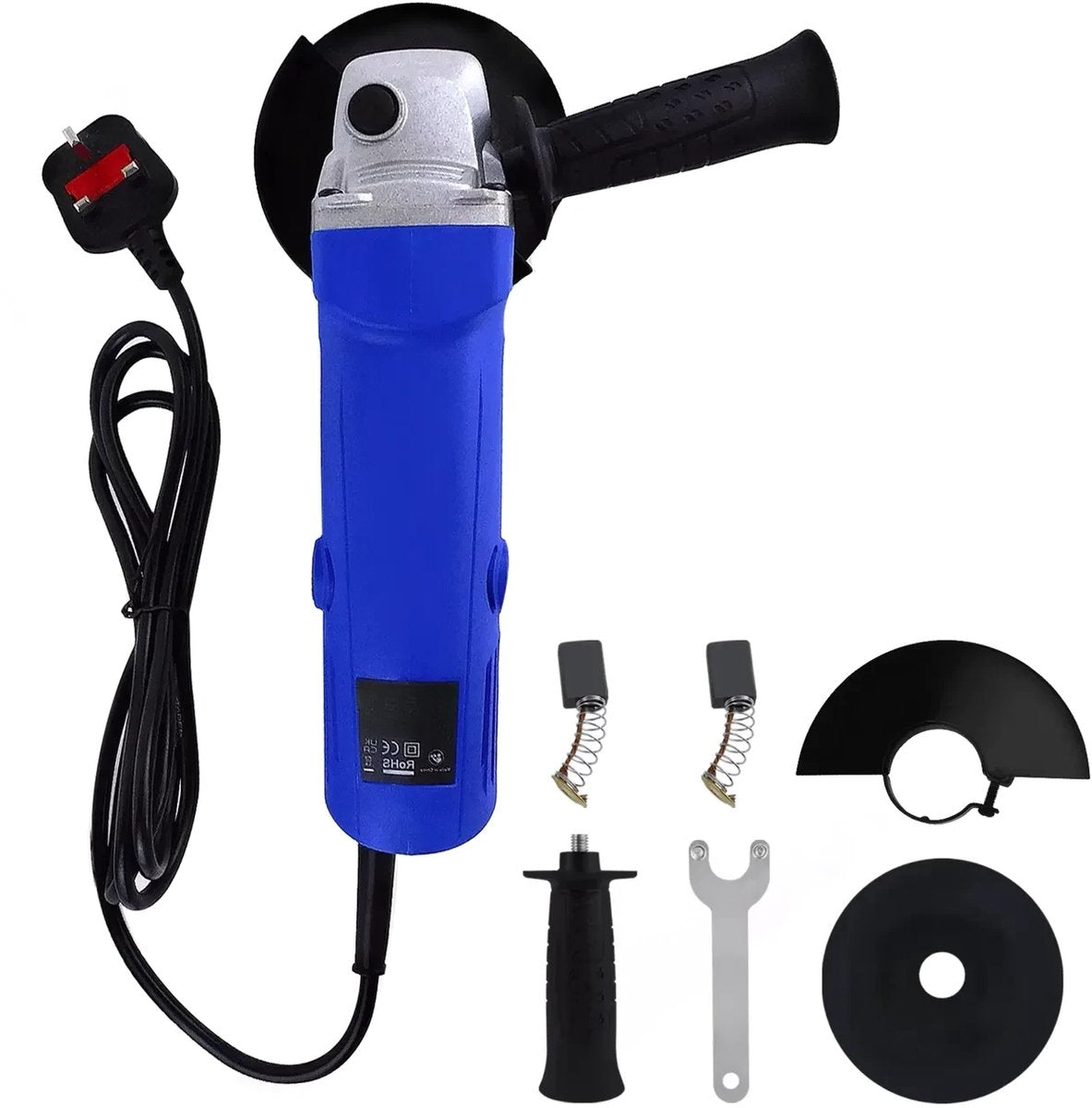 Professionele Snoer Slijper Zyren - 900W Hoek Slijper voor Snijden, Schuren en Polijsten - 12000RPM Snelheid met 115mm Schijf