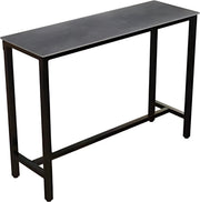 Bartafel Milano Tavien - 120cn - Voor binnen - Keuken en woonkamer - Marmer look - 4 to 6 personen - Donkergrijs