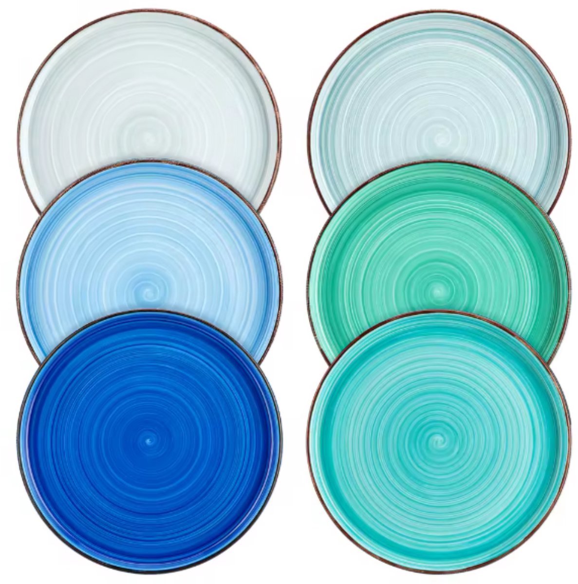 Lucarno Serviesset - 12 delig - 4 persoons - Blauw - Dinerborden - Bordenset - Diepe borden - Ontbijtborden - Servies - Keukenservies