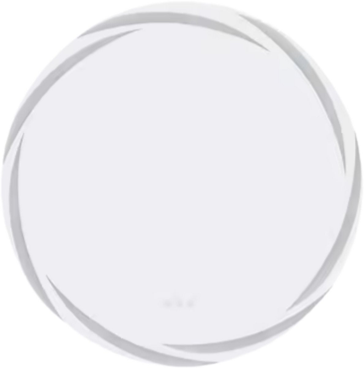 Ronde Badkamerspiegel Nero - Met verlichting - 60cm - Voor Badkamer, Make-up & Wandmontage - Dimbaar licht
