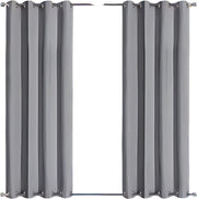 Privacygordijnen - Buitengordijn - Schaduwdoek- Voor Tuin, Veranda of Balkon - UV-bestendig & Zonwerend - Waterdicht Outdoor Design met Doorvoertules - Kleur: Light Gray-W84xL55in-213x140cm