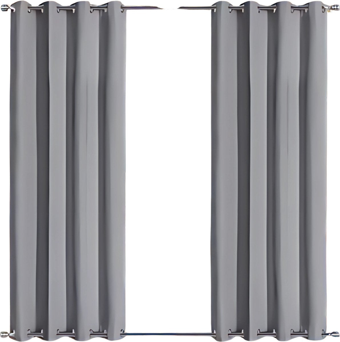Privacygordijnen - Buitengordijn - Schaduwdoek- Voor Tuin, Veranda of Balkon - UV-bestendig & Zonwerend - Waterdicht Outdoor Design met Doorvoertules - Kleur: Light Gray-W84xL55in-213x140cm