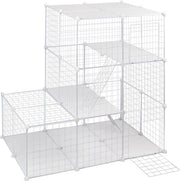Bolt Edge Dierenren - Wit - Verstelbaar - Voor binnen - Katten, konijnen en puppy's - 75x110x110cm