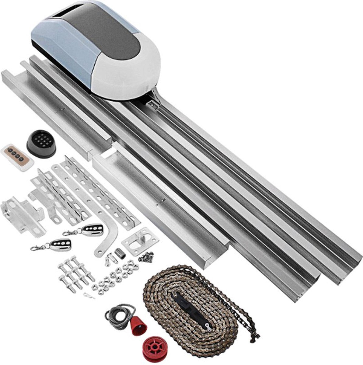 Automatische garagedeur - Garage-opener - Elektrisch - Met afstandsbediening - 220V - Tot 3 meter