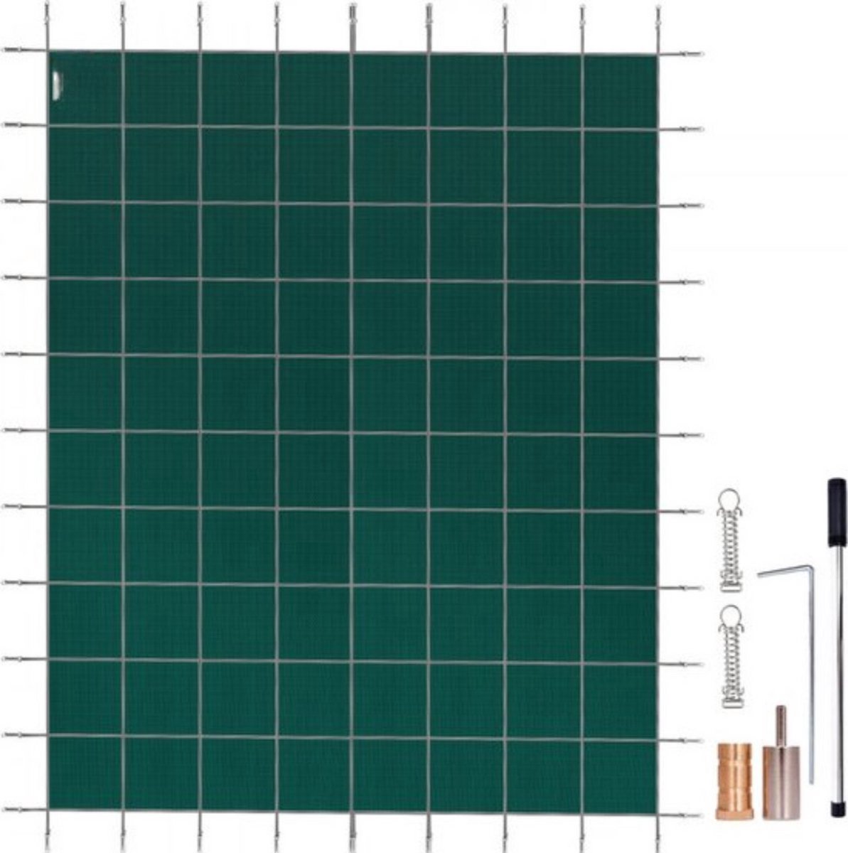 Rechthoekige Zwembadafdekking - Zwembad afdekzeil- Zwembad solar cover- 5,5x10,9 m Groen - Winter Outdoor Afdekzeil- Groen