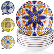 Averto Serviesset - 8 delig - 8 persoons - Mozaïek - Dinerborden - Bordenset - Diepe borden - Ontbijtborden - Servies - Keukenservies