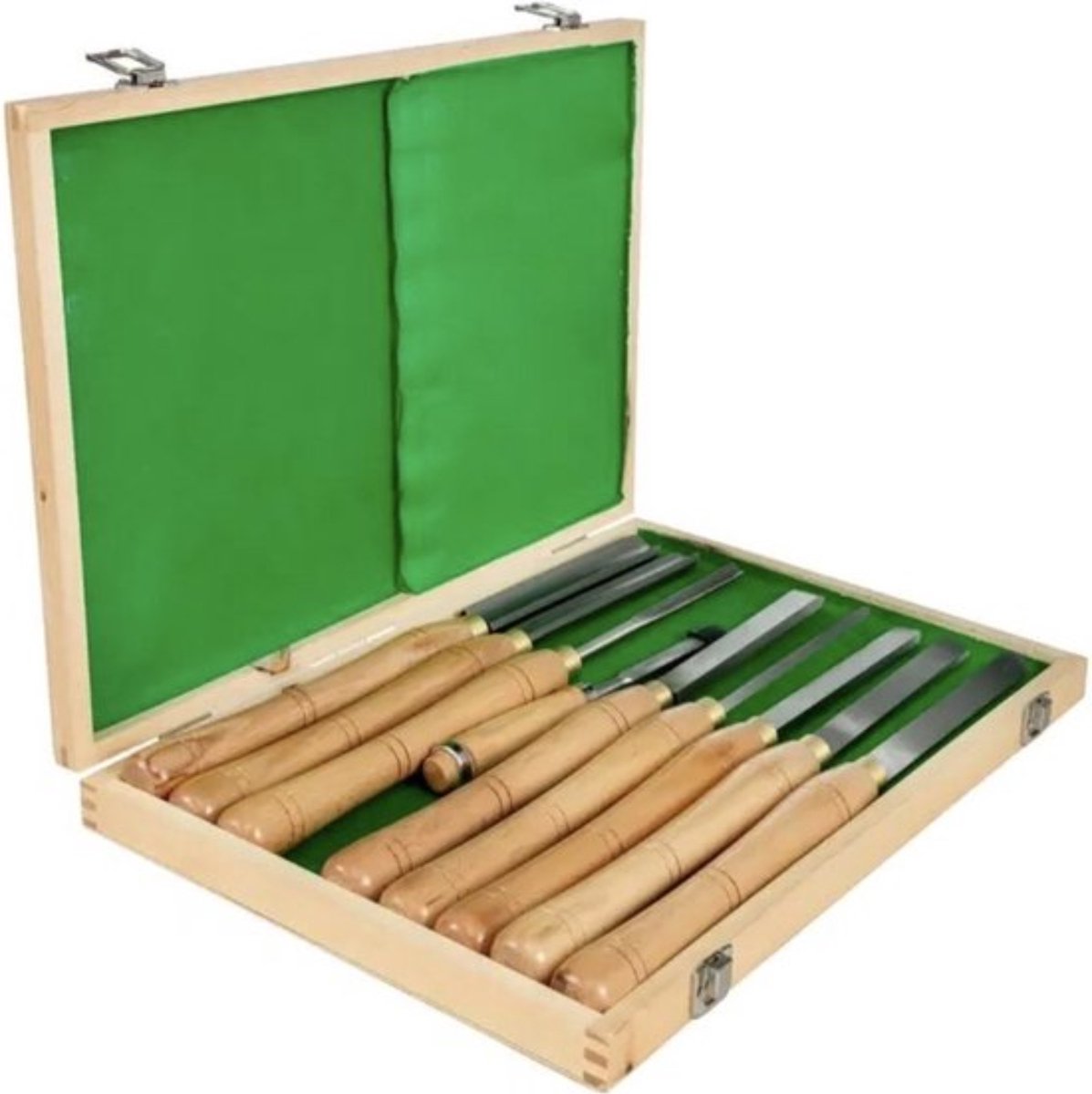 Happyment Houtbeitel set - Gereedschap - Hoge Kwaliteit - Draaigereedschap - Professioneel - Hout - Bruin