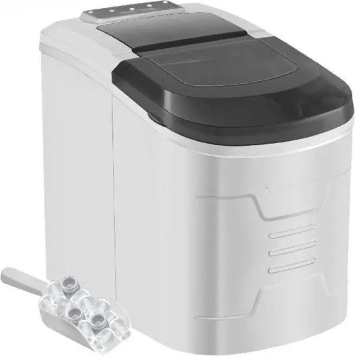 Professionele ijsblokjesmaker - 12KG - Grijs - 12L - Compact ontwerp