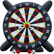 Gigantisch Opblaasbaar Voetbal Dartbord - Voor Kinderspeeltuin & Events - Inclusief 8 Voetballen - Hoge Kwaliteit - 3x3x1.4m