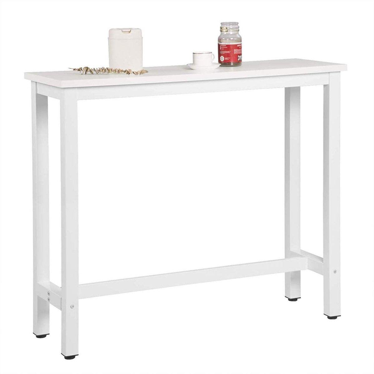 Happyment Bartafel London - Wit - Voor binnen - Keuken - Hout - Metaal - Rechthoekig - 120x40x100cm