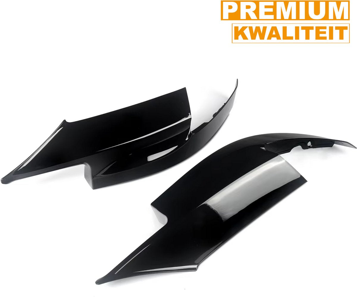 Side Hoek Splitters Voorbumper - Set van 2 - Voor BMW F10 M5 Sedan (2010-2016) - Gloss Zwart