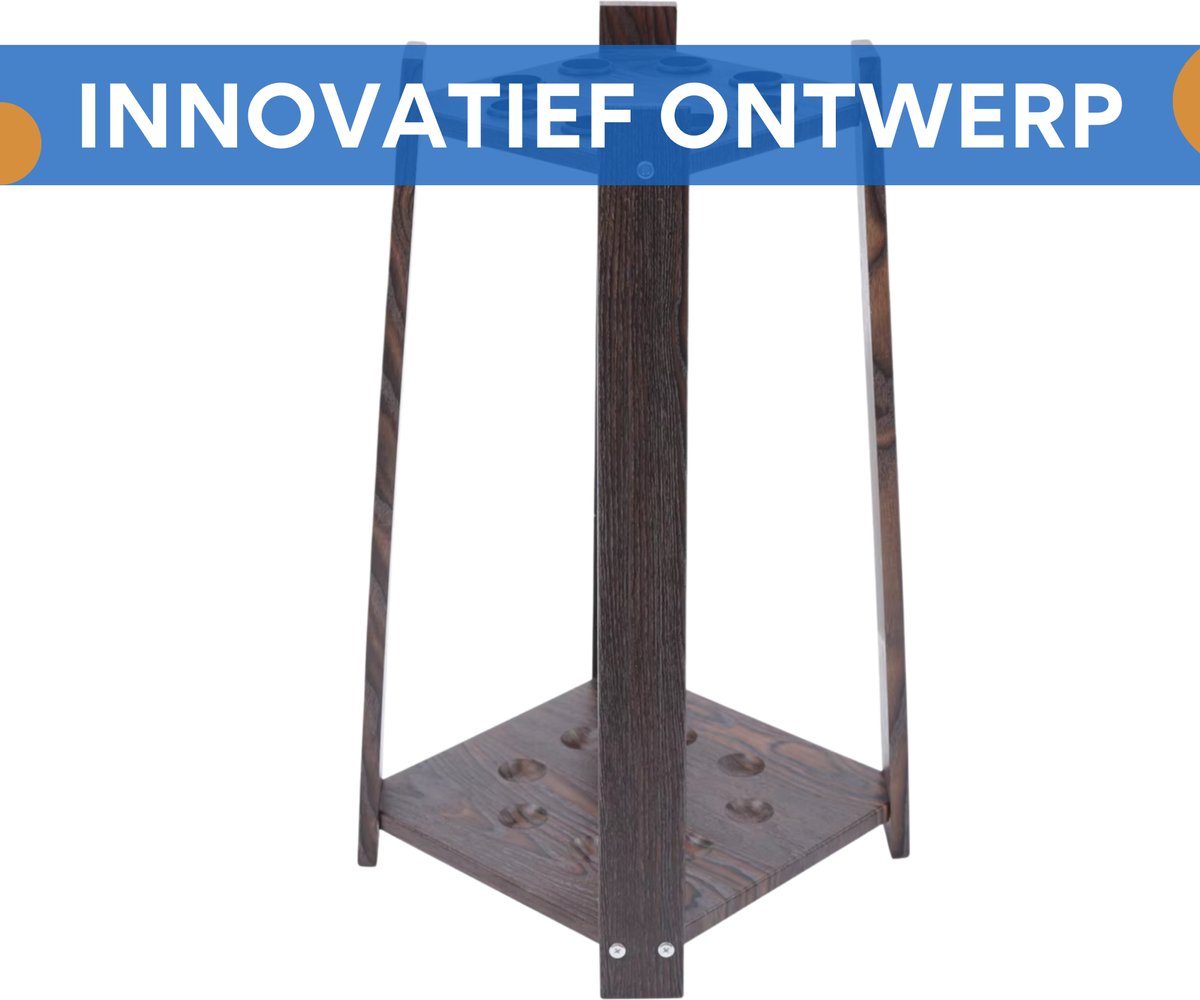 Biljartkeu rek - 8 gaten - Biljart accessoires - Houder voor op de vloer