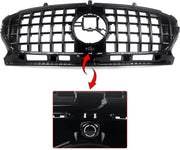 GT Grille Nitros - Voorbumper Grille - Voor Mercedes GLA-Klasse H247 (2020-2023) - Glanzend Zwart - GT Stijl - Auto Accessoires