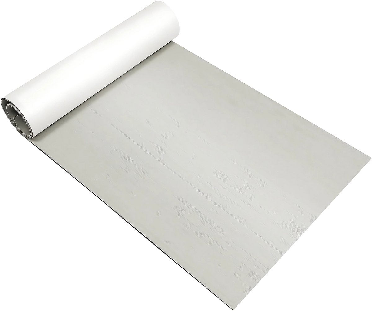 Bootvloer - Vloerbedekking - Bootmat - Jachtvloeren - Voor Bootterras, RV & Surfplanken - 240×90 cm - 6mm Dik - Grijs