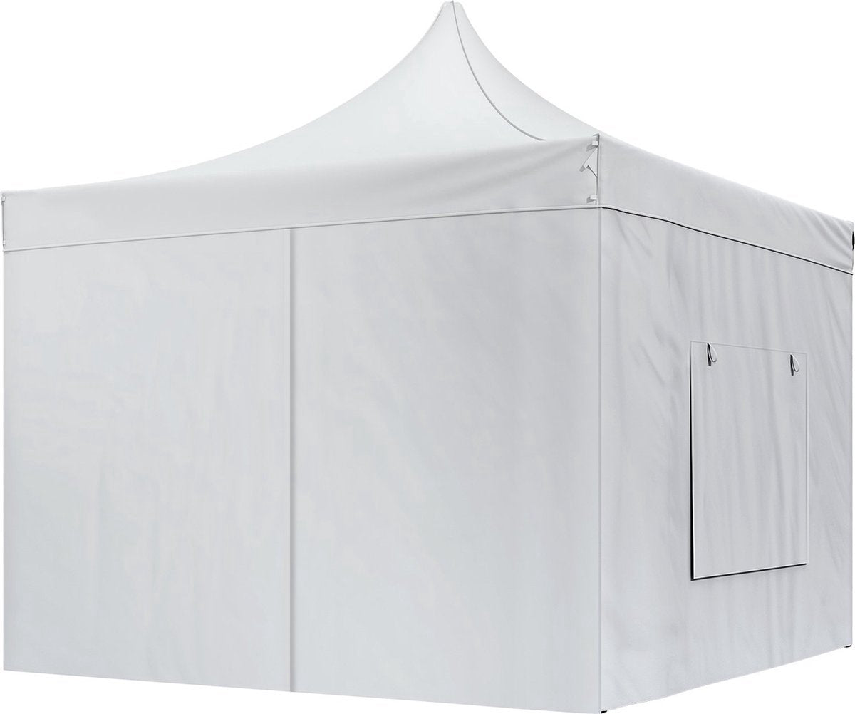 Opvouwbaar tuinhuis - Party tent - Luxe paviljoen - 3x3 m - Wit