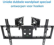 Flex tv muurbeugel - Ook voor hoeken - Universeel - Voor 32"-65"