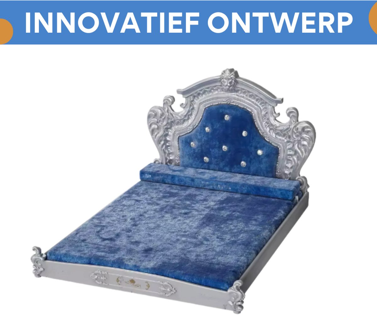 Hondenbank Victoria - 135cm - Hondenbed - Hondensofa op poten - Hondenzetel - Comfort en zacht - Afneembaar kussen - Zacht