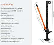 Off road autokrik - Boerenkrik - Handkrik - Dommekracht - 105-1035mm - Viking arm jack