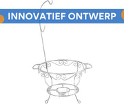 Ronde Buffetverwarmer - Chafing dish - Buffetwarmer - Warmhoudplaat - Warmhoudbakken - Voor Huizen, Restaurants & Foodtrucks - Roestvrij Staal