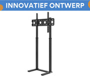 TV vloerstandaard - Voor 32"-65" inch - Standaard universeel - In hoogte Verstelbaar - Zwart