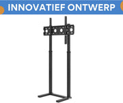 TV vloerstandaard Vaylen - Voor 32"-65" inch - Standaard universeel - In hoogte Verstelbaar - Zwart