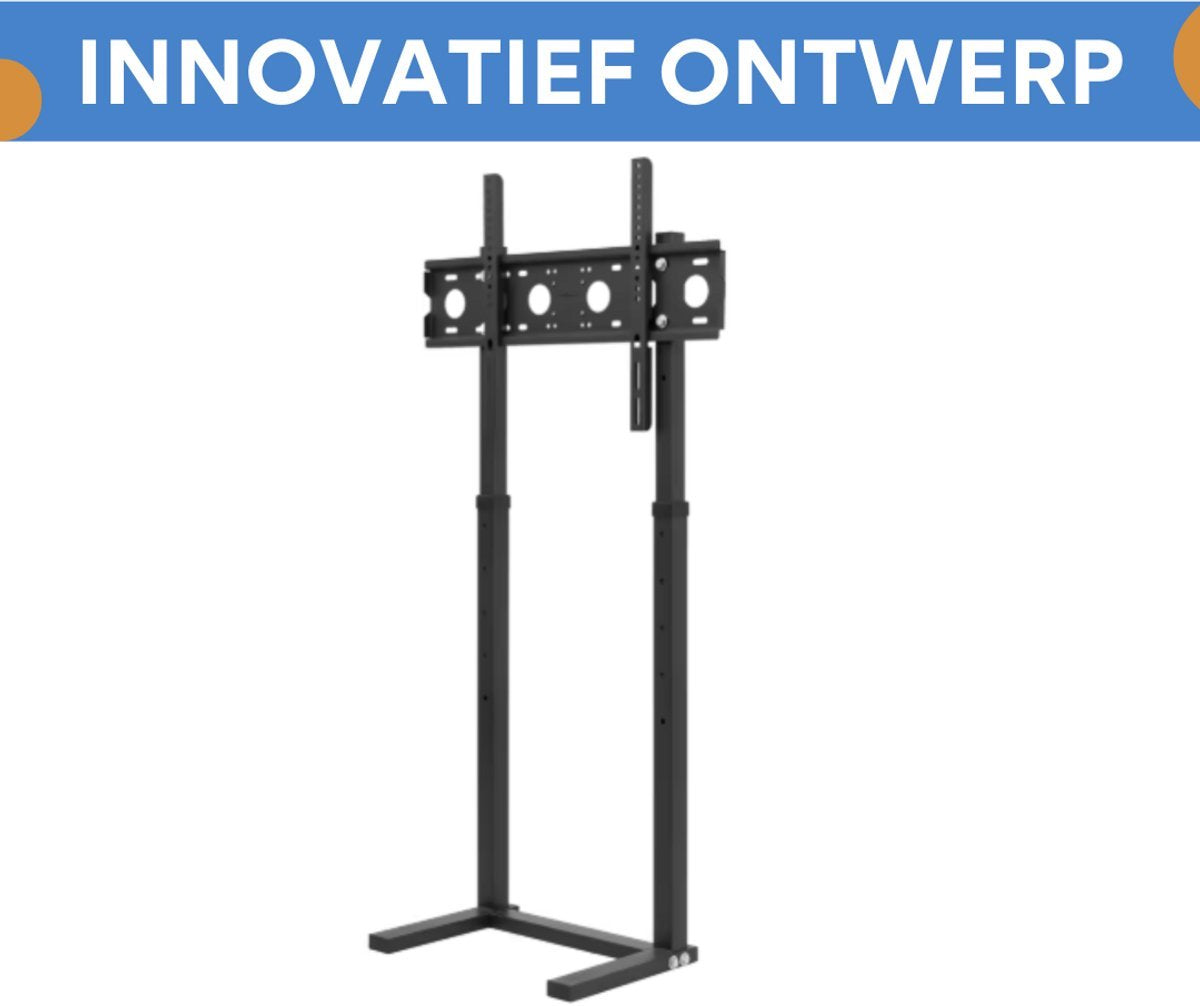 TV vloerstandaard Vaylen - Voor 32"-65" inch - Standaard universeel - In hoogte Verstelbaar - Zwart