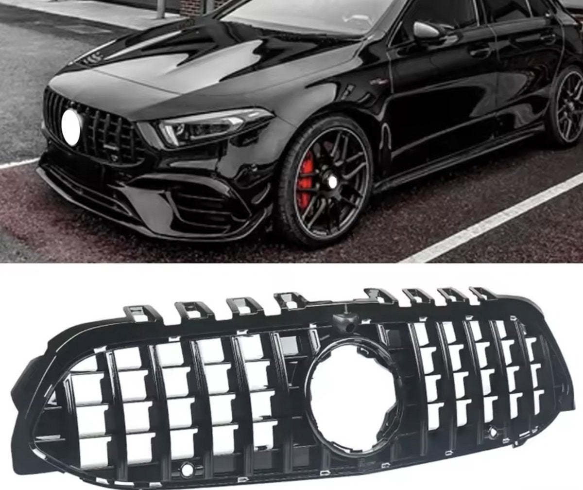 Grille Race Struxor - Race Grille - Voor W177 A35 A45 Stijl Auto Voorbumper Panamericana GTR Grille (2019-2022) - Auto Accessoires - Voor Mercedes AMG GT