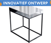 Bijzettafel deluxe - Nachtkastje - Voor Slaapkamer & Woonkamer - Spiegelend blad