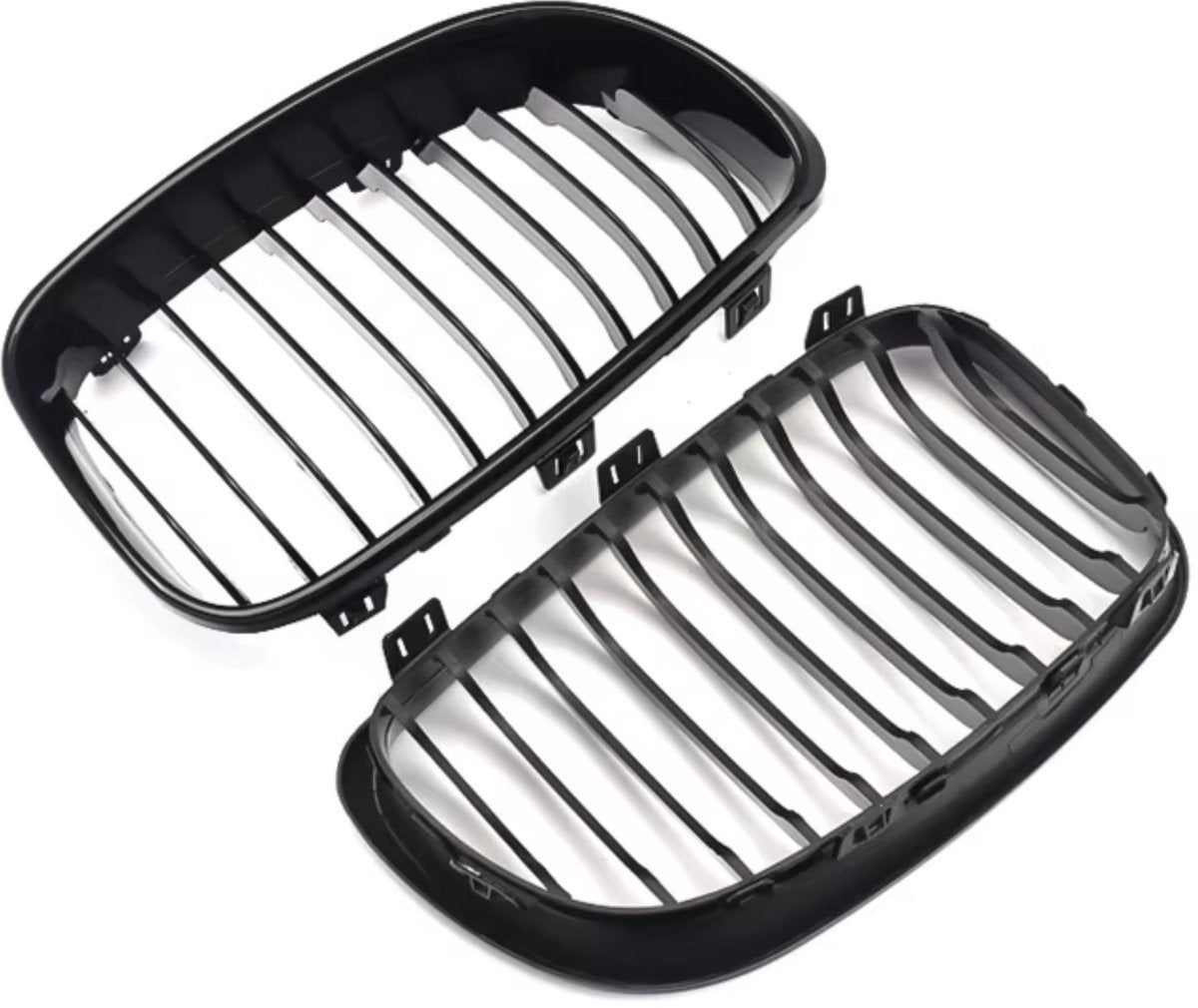 Niergrille Ravino - Front Niergrille - Voor BMW 1 Serie E81/E82/E87/E88 LCI (2008-2013) - Gloss Black - Auto accessoires