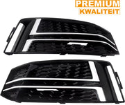 Grille - Voor Audi A4 B9 S-Line 2016-2018 - Auto accessoires - Mistlichtgrille - Zonder lampgat