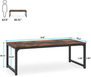 Eettafel Milano - 160cm - Voor 6 personen - Voor Keuken of eetkamer - Bruin - 160 cm (B) × 80 cm (D) × 75 cm (H)