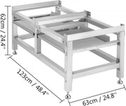 Bolt Edge Wasmachine Verhoger - Verstelbaar - Aluminium - Inclusief 2 planken