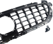 GT GTR Diamant Voorinlaat Grille - Gloss Black - Auto Accessoires - Voor Mercedes W213 E-Klasse E200/E300/E400/E53 AMG (2020)