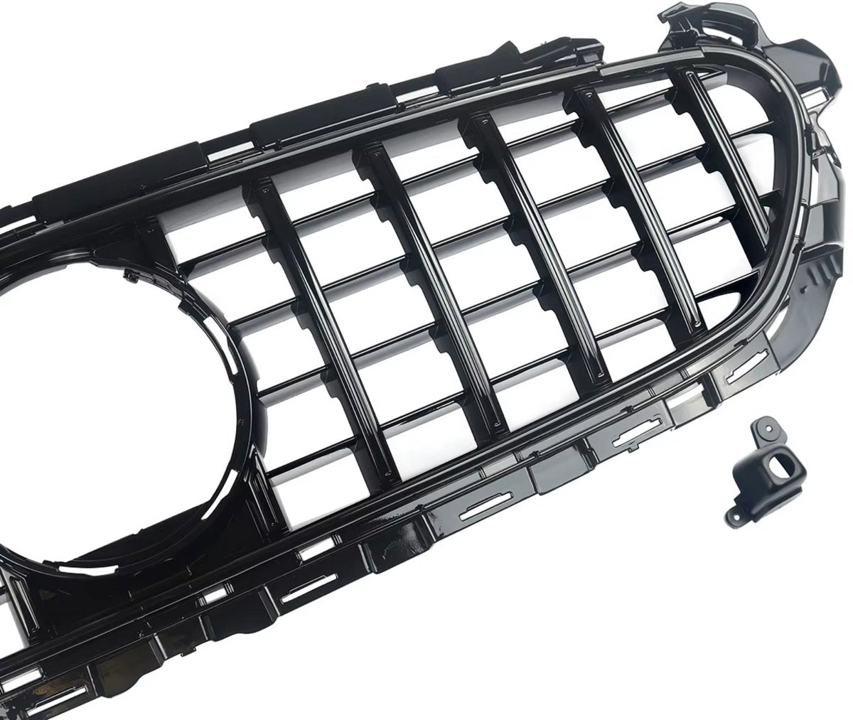 GT GTR Diamant Voorinlaat Grille - Gloss Black - Auto Accessoires - Voor Mercedes W213 E-Klasse E200/E300/E400/E53 AMG (2020)