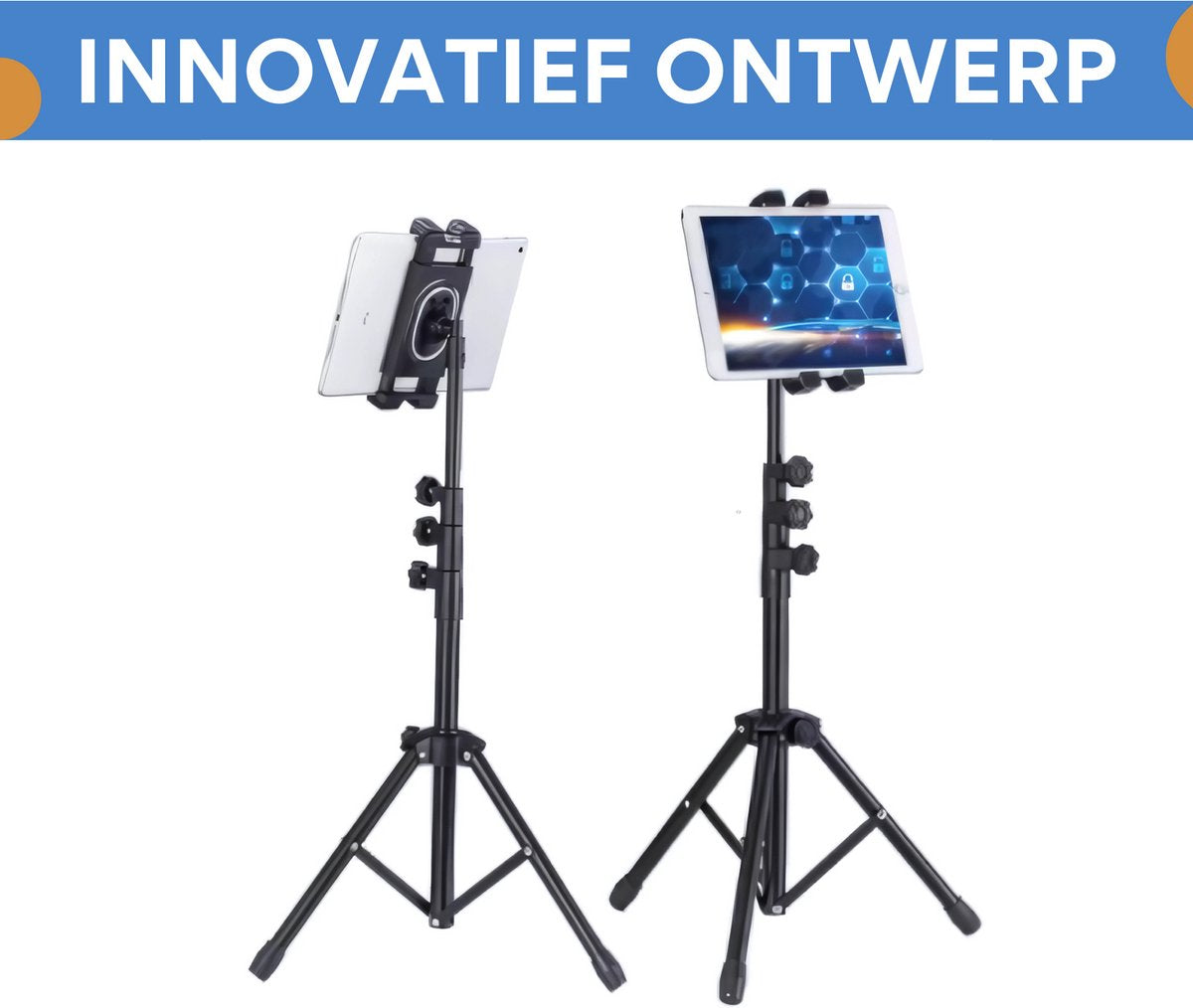 Tablet & Telefoon Statief - Universeel voor 4.7-12.9 Inch - Vloerstandaard - Verstelbaar - Staande beugel