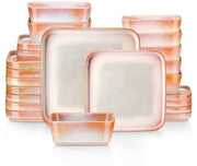 Artesano Serviesset Santivo - 24 delig - 8 persoons - Oranje - Dinerborden - Bordenset - Diepe borden - Ontbijtborden - Servies - Keukenservies
