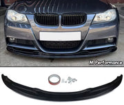 Splitter Lip Razor - Voorbumper Bescherming Splitter Lip - Voor BMW 3 Serie E90/E91 M Sport (2005-2008) - Gloss Zwart - Auto accessoires