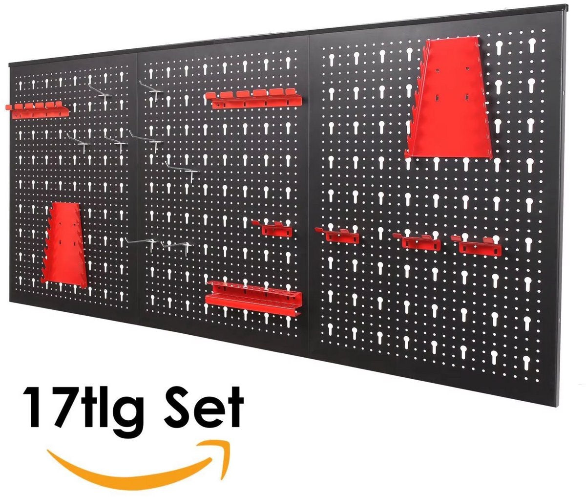 Gereedschapswand - 120x60cm - Pegboard - Gereedschapwand - Gereedschapsbord - Gereedschap organizer - Gereedschapskast - Metalen muur organizer - Tool organizer