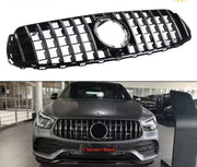 GT Stijl Voorbumper grille - Voor Mercedes GLC X253 C253 Sport GLC300 (2020+) - Panamericana Grille - Auto Accessoires
