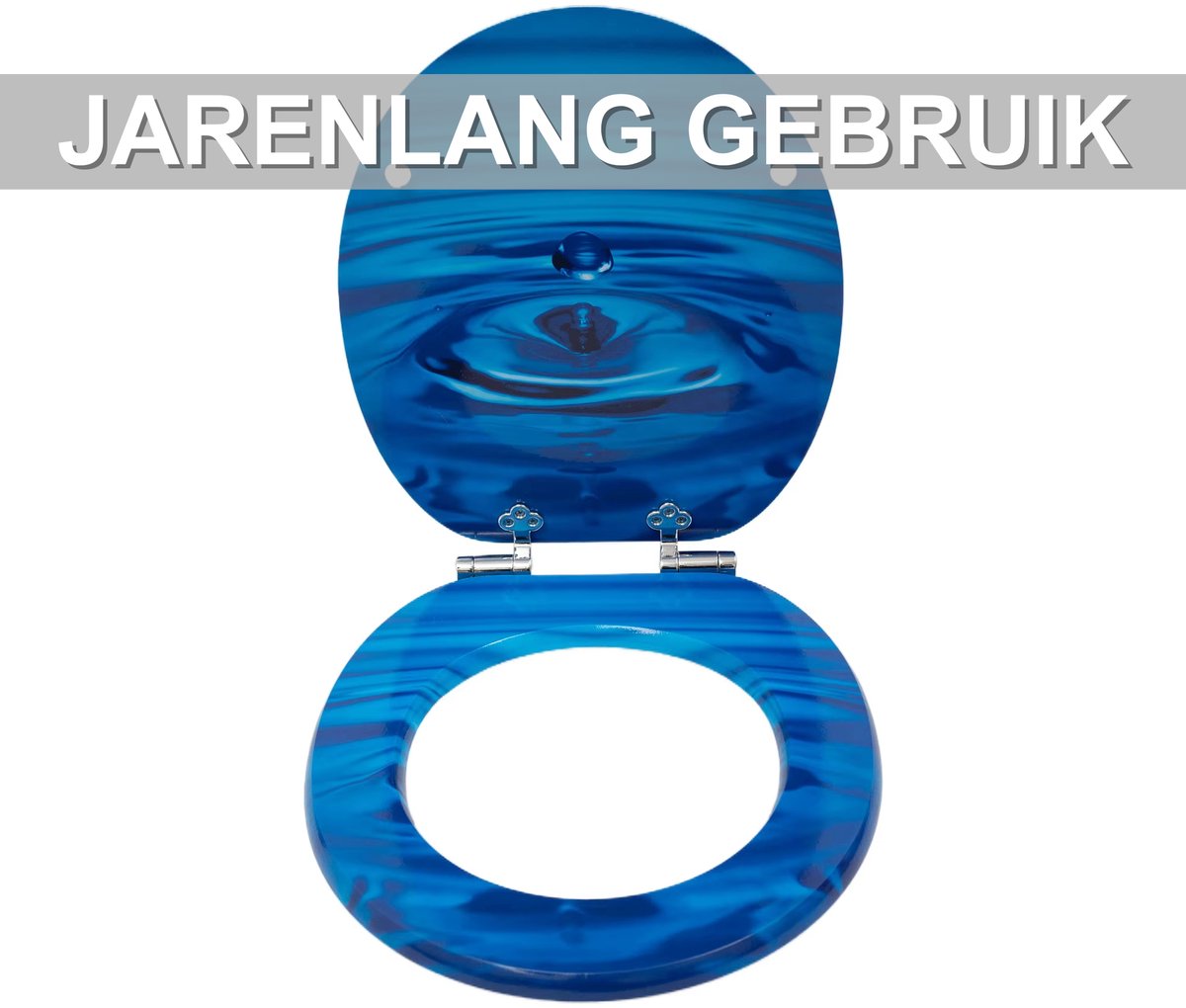WC-bril - Toiletbril – Voor Toilet & Badkamer – Soft-Close – Duroplast - Blauw