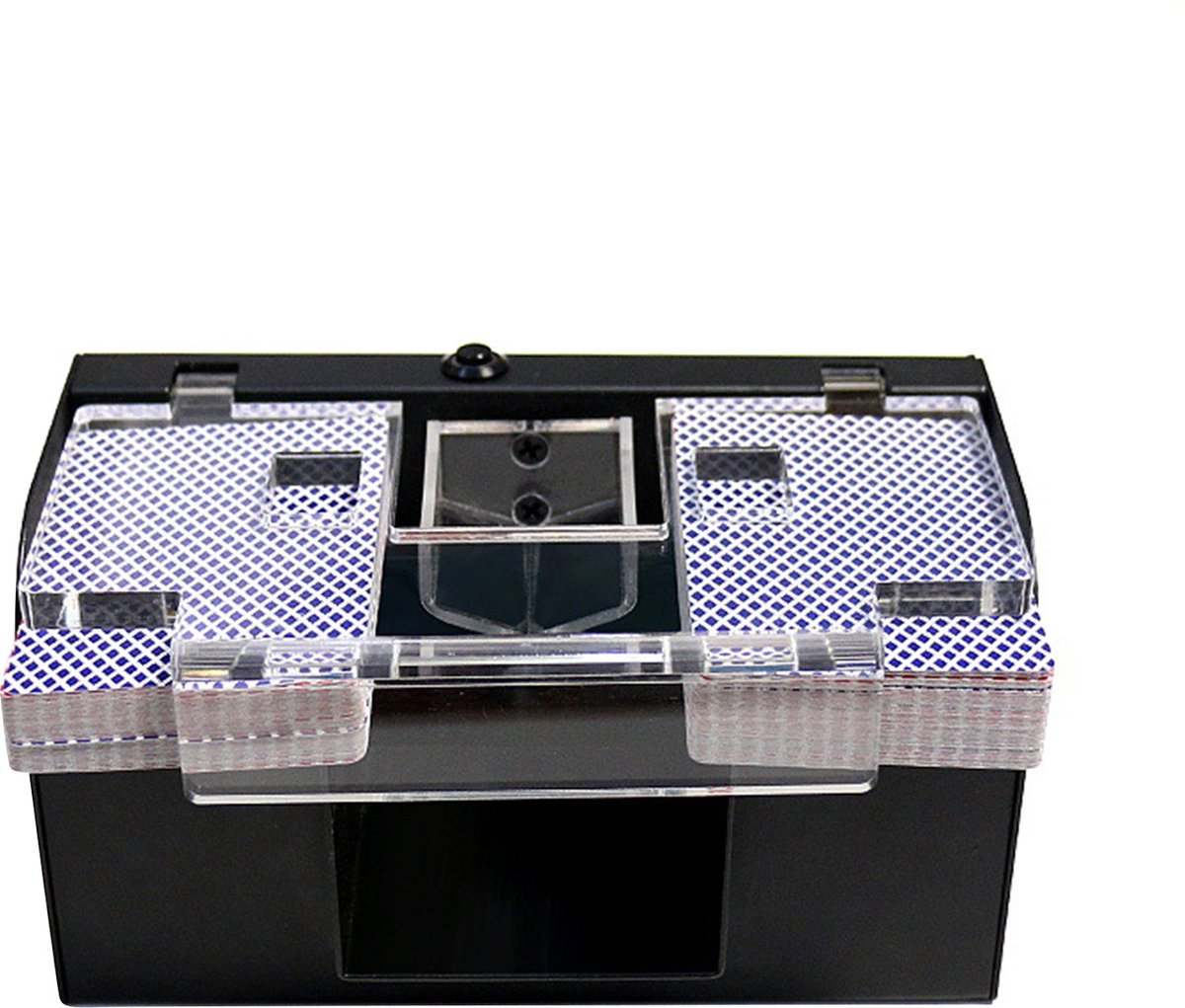 Happyment Elektrische Kaartenschudmachine ‚Kaartschud Machine ‚Kaarten Shuffler ‚Kaartenschudder ‚Poker ‚Blackjack ‚Voor 1-2 Decks